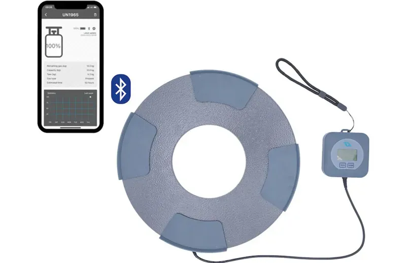 Flaskevekt med Bluetooth